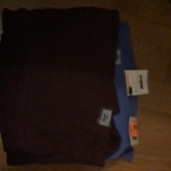 XL long sleeve T shirts  (1) Burgundy and (3) blue - Picture 2 of 2